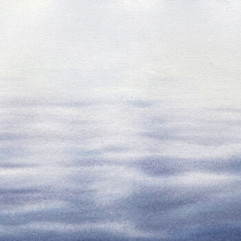 Pittura intitolato "Calm Sea" da Hanna Kopylova, Opera d'arte originale, Acquarello