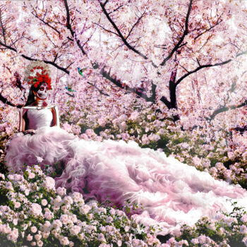 Photography titled "La Catrina, white r…" by R&N Photography, Original Artwork, Digital Photography