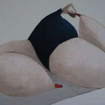 Painting titled "Head to toe" by Ta Byrne, Original Artwork, Oil