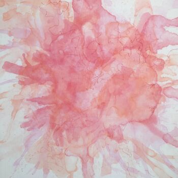 Painting titled "July" by Liubov Kondratovich, Original Artwork, Acrylic Mounted on Wood Stretcher frame