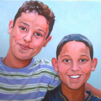 Painting titled "We are the best!" by Takuart, Original Artwork, Oil