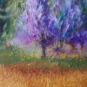 Peinture intitulée "Souvenirs de Charly…" par Frédéric Letrun, Œuvre d'art originale, Huile Monté sur Panneau de bois