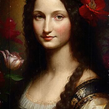 Digital Arts titled "Young Lisa Gherardi…" by Gerry Martinez, Original Artwork, Digital Painting