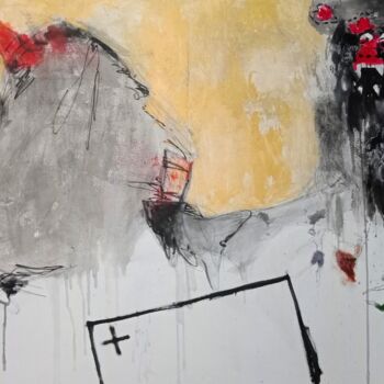 「RED BARONG」というタイトルの絵画 Leo Budhiによって, オリジナルのアートワーク, アクリル