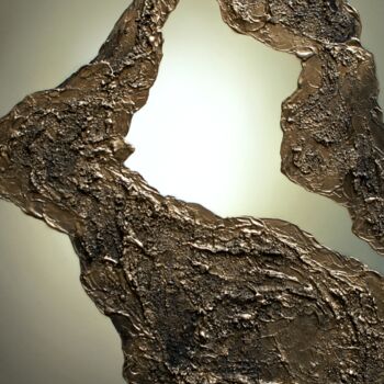 Painting titled "LUX ANIMAE" by Lorenza Cavalli, Original Artwork, Oil Mounted on Wood Stretcher frame