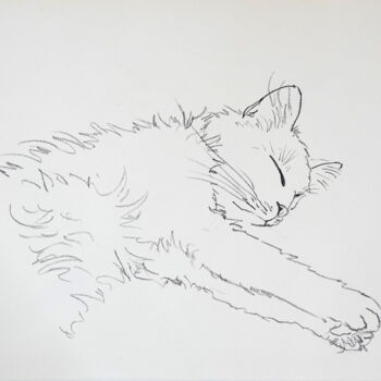 Drawing titled "Luna N°06" by Christine Serain (Suting Su Ting), Original Artwork, Conté