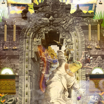 Collages titled "Guest of Honour" by Toby Leon, Original Artwork, Digital Collage