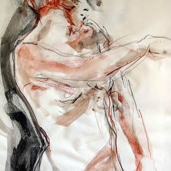 Peinture intitulée "Etude 34" par Karine Lemoine, Œuvre d'art originale, Huile