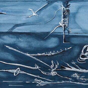 Peinture intitulée "SORPRESAS MARITIMAS" par Juan Luis Gandulfo, Œuvre d'art originale, Acrylique Monté sur Châssis en bois