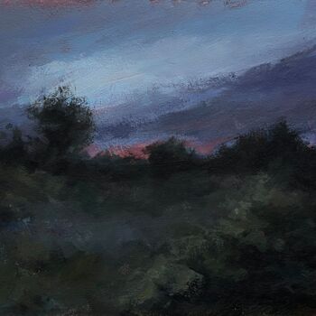 Painting titled ""By the night"" by Marina Shavyrina-Shkoliar, Original Artwork, Acrylic