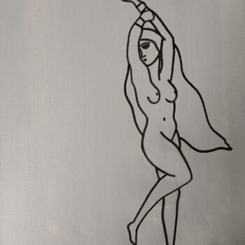 Painting titled "Andromède" by Vincent Cheikh, Original Artwork, Acrylic