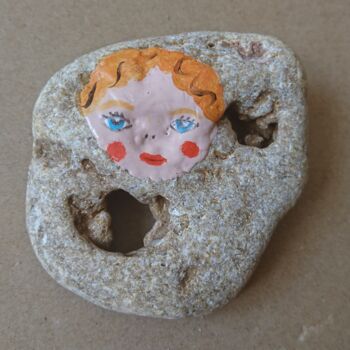 Peinture intitulée "Nesting-doll stone 3" par Ludmila Skripkina, Œuvre d'art originale, Pierre