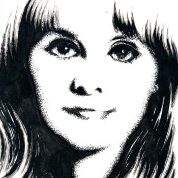 「Ludmila / Людмила」というタイトルの描画 Владимир Абаимовによって, オリジナルのアートワーク, インク