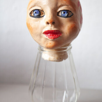 Sculpture titled "Olga" by Elena Uljancic, Original Artwork, Ceramics
