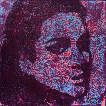 Peinture intitulée "Romane, portrait fe…" par Sophie Artinian, Œuvre d'art originale, Huile Monté sur Carton
