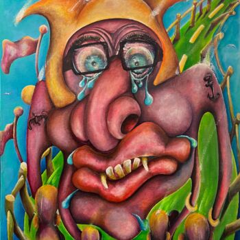 Painting titled "EN ROUE LIBRE" by Richard Lorimier, Original Artwork, Acrylic