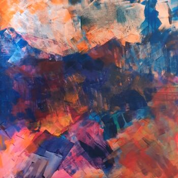 Peinture intitulée "Persistance" par Julie Verhague, Œuvre d'art originale, Acrylique Monté sur Châssis en bois