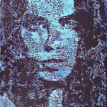 Peinture intitulée "Portrait femme à la…" par Sophie Artinian, Œuvre d'art originale, Huile Monté sur Châssis en bois
