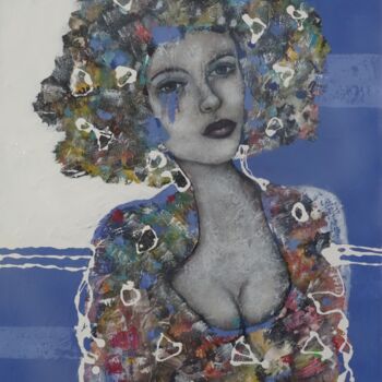 Peinture intitulée "Bella" par Sylvie Oliveri, Œuvre d'art originale, Acrylique Monté sur Châssis en bois