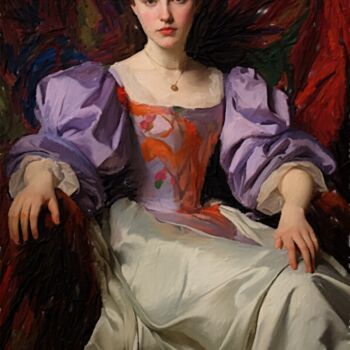 Digital Arts titled "Lady Agnew of Lochn…" by Gerry Martinez, Original Artwork, Digital Painting