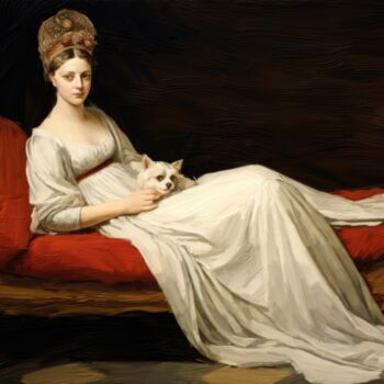 Digital Arts titled "Portrait of Madame…" by Gerry Martinez, Original Artwork, Digital Painting