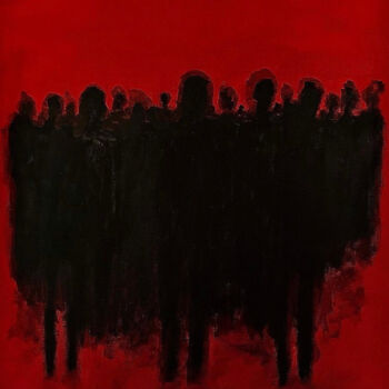 Peinture intitulée "Shadow society" par Vaxo Lang, Œuvre d'art originale, Acrylique