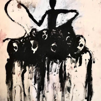 Painting titled "Millennium" by Vaxo Lang, Original Artwork, Acrylic