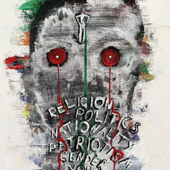 Peinture intitulée "Ideology" par Vaxo Lang, Œuvre d'art originale, Acrylique