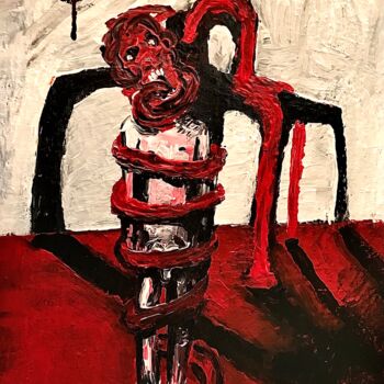 Peinture intitulée "Suffocated" par Vaxo Lang, Œuvre d'art originale, Acrylique