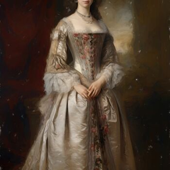 Arts numériques intitulée "The Honourable Mrs…" par Gerry Martinez, Œuvre d'art originale, Peinture numérique