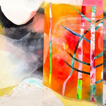 Malerei mit dem Titel "Out of the blue 04" von Poonam Choudhary, Original-Kunstwerk, Acryl