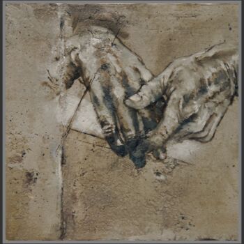 Peinture intitulée "Meilleures amies" par Jicé, Œuvre d'art originale, Huile Monté sur Carton