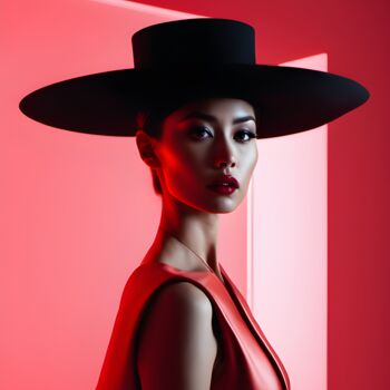 Arte digitale intitolato "Fashion Portraits #…" da Sid, Opera d'arte originale, Immagine generata dall'IA