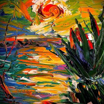 Schilderij getiteld "See you!" door Nikol Aghababyan, Origineel Kunstwerk, Olie