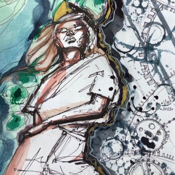 Malerei mit dem Titel "101" von Vladlena Dudchak, Original-Kunstwerk, Aquarell
