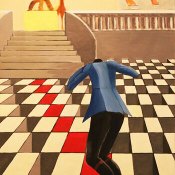 제목이 "Room 237"인 미술작품 Gianni Mameli - Algoritmo로, 원작, 아크릴 나무 들것 프레임에 장착됨