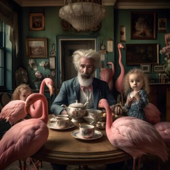 Digital Arts titled "Brash Father" by Guillaume Aveline, Original Artwork, AI generated image