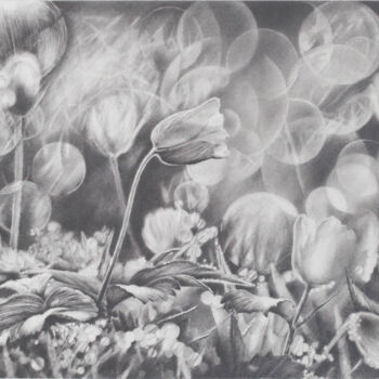 Zeichnungen mit dem Titel "Frühlingsmorgen in…" von Ronald Firla, Original-Kunstwerk, Bleistift