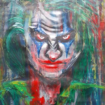Disegno intitolato "Joker" da Jasna Milosavac, Opera d'arte originale, Acrilico