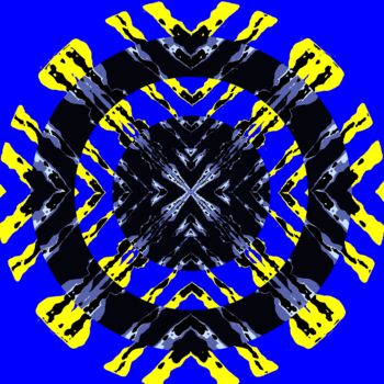 Photography titled "Wave Geometric 1d15…" by Ken Lerner, Original Artwork, Digital Photography
