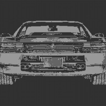 「FERRARI TESTAROSSA…」というタイトルのデジタルアーツ Rm64によって, オリジナルのアートワーク, 2Dデジタルワーク