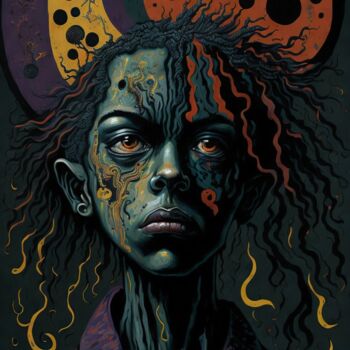 Artes digitais intitulada "Schizophrenia" por Pako Benoit, Obras de arte originais, Imagem gerada por IA