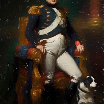 Digital Arts titled "The Emperor Napoleon" by Gerry Martinez, Original Artwork, Digital Painting