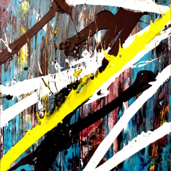 Painting titled "ZARTDOZ" by Ulysse Baldasseroni (UTCHEN), Original Artwork, Acrylic Mounted on Wood Stretcher frame