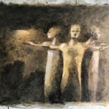 绘画 标题为“Ancestrales” 由Cesar Ayllón, 原创艺术品, 油