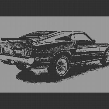 Digital Arts titled "MUSTANG C64 PIXEL A…" by Rm64, Original Artwork, 2D Digital Work