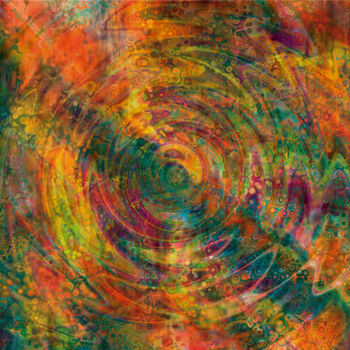 「Ondulante/XL large…」というタイトルのデジタルアーツ Javier Diazによって, オリジナルのアートワーク, デジタルプリント