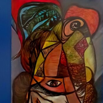 Painting titled "Мъжко начало" by Anna Mytavska (Cabrerra), Original Artwork, Oil