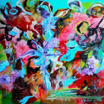 Peinture intitulée "Avant... garden!" par Eugenia Delad, Œuvre d'art originale, Acrylique