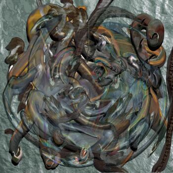 Digital Arts titled "‘Braingels’" by Blamemrken, Original Artwork, Digital Painting